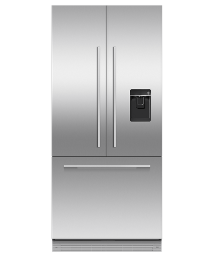 [RS80AU3] Fisher & Paykel RS80AU3 Integrated French Door Fridge Freezer Plumbed With Ice Maker