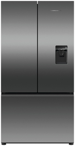 [RF540ANUB6] Fisher & Paykel RF540ANUB6 90cm Frost Free American Fridge Freezer - Black Stainless Steel