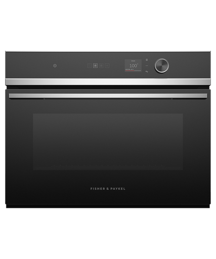 [OS60NDLX1] Fisher & Paykel OS60NDLX1 Built In Compact Steam Oven - Black / Stainless Steel