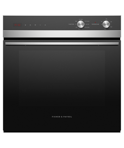 [OB60SC7CEX3] Fisher & Paykel OB60SC7CEX3 Built In Electric Single Oven - Black / Stainless Steel
