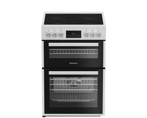 [HKRN651W] Blomberg HKRN651W 60cm Double Oven Electric Cooker with Vitroceramic Hob - White
