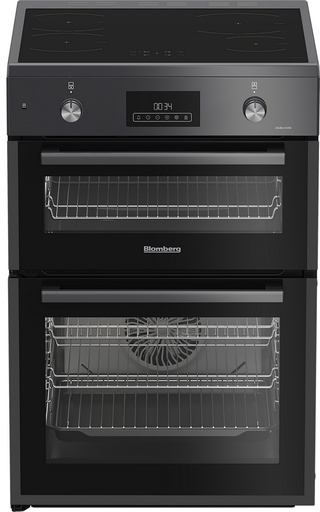 [HIRN651N] Blomberg HIRN651N 60cm Double Oven Electric Cooker with Induction Hob - Anthracite