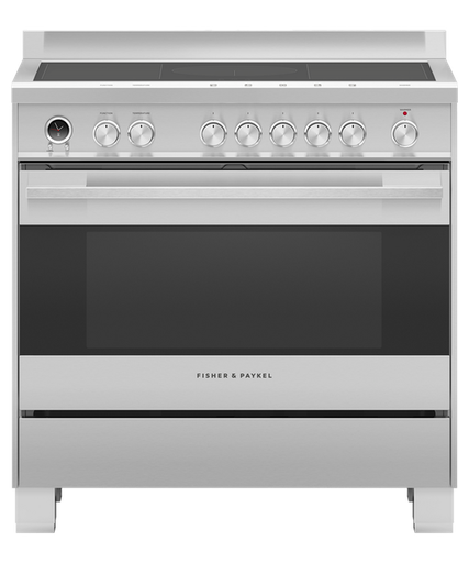 [OR90SDI6X1] Fisher & Paykel OR90SDI6X1 90cm 5 Zone Induction Pyrolytic Cooker - Stainless Steel