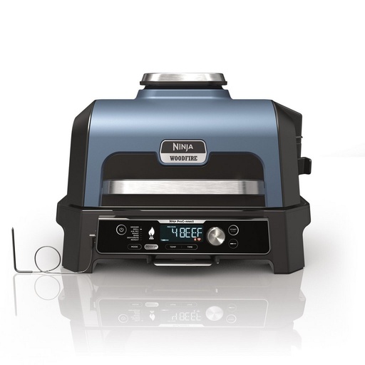 [OG901UK] Ninja OG901UK Woodfire Pro Connect XL Electric BBQ Grill & Smoker - Black/Blue