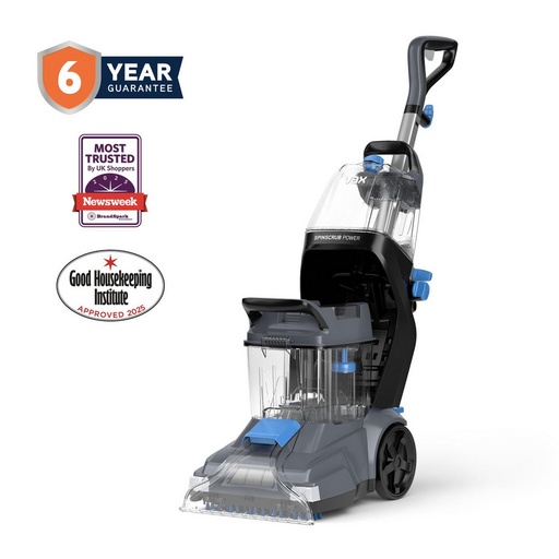 [CDCW-SSXS] Vax CDCW-SSXS SpinScrub Power Carpet Washer - Grey & Tiger Blue