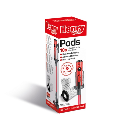 [915744] Numatic 915744 Henry Quick Pods - 10 Pack - White