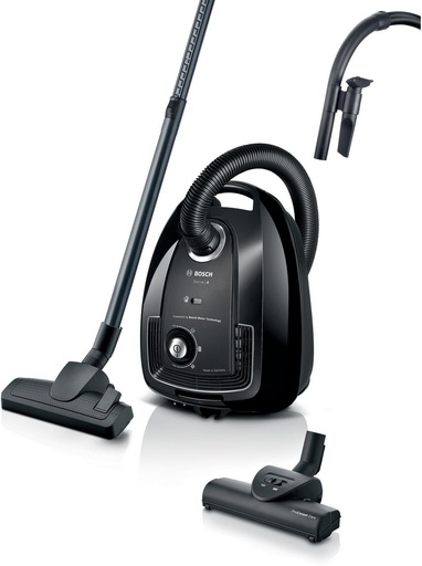 [BGL38BA3GB] Bosch BGL38BA3GB Serie 4 ProEco 850W Bagged Cylinder Vacuum Cleaner - Black