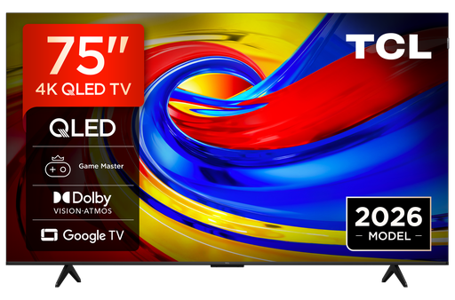 [75P7L-UK] TCL 75P7L-UK 75" 4K HDR QLED Direct LED Google TV - Black