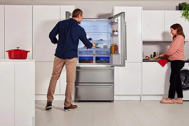 [KFD4953XD] Blomberg KFD4953XD 84cm Multidoor Fridge Freezer - Stainless Steel