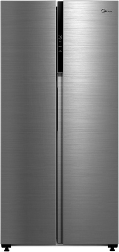[MDRS619FGF46] Midea MDRS619FGF46 83.5cm Total No Frost American Style Fridge Freezer - Stainless Steel