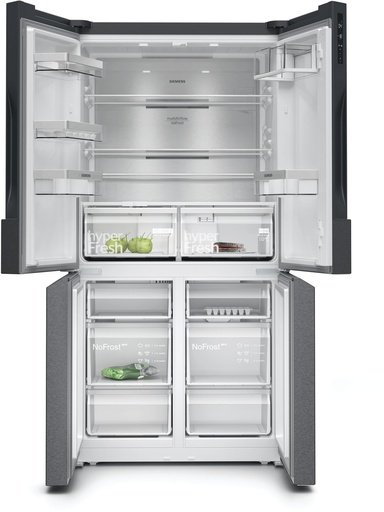 [KF96NAXEAG] Siemens KF96NAXEAG IQ500 90.5cm Multi Door American Style Fridge Freezer - Black Stainless Steel
