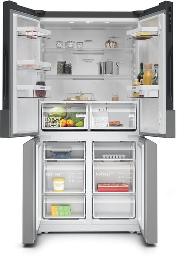 [KF96NVPEAG] Siemens KF96NVPEAG IQ300 90.5cm French Door American Style Fridge Freezer - Stainless Steel
