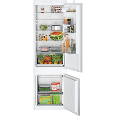 [KIV87NSE0G] Bosch KIV87NSE0G 54.1cm 70/30 Built In Fridge Freezer - White
